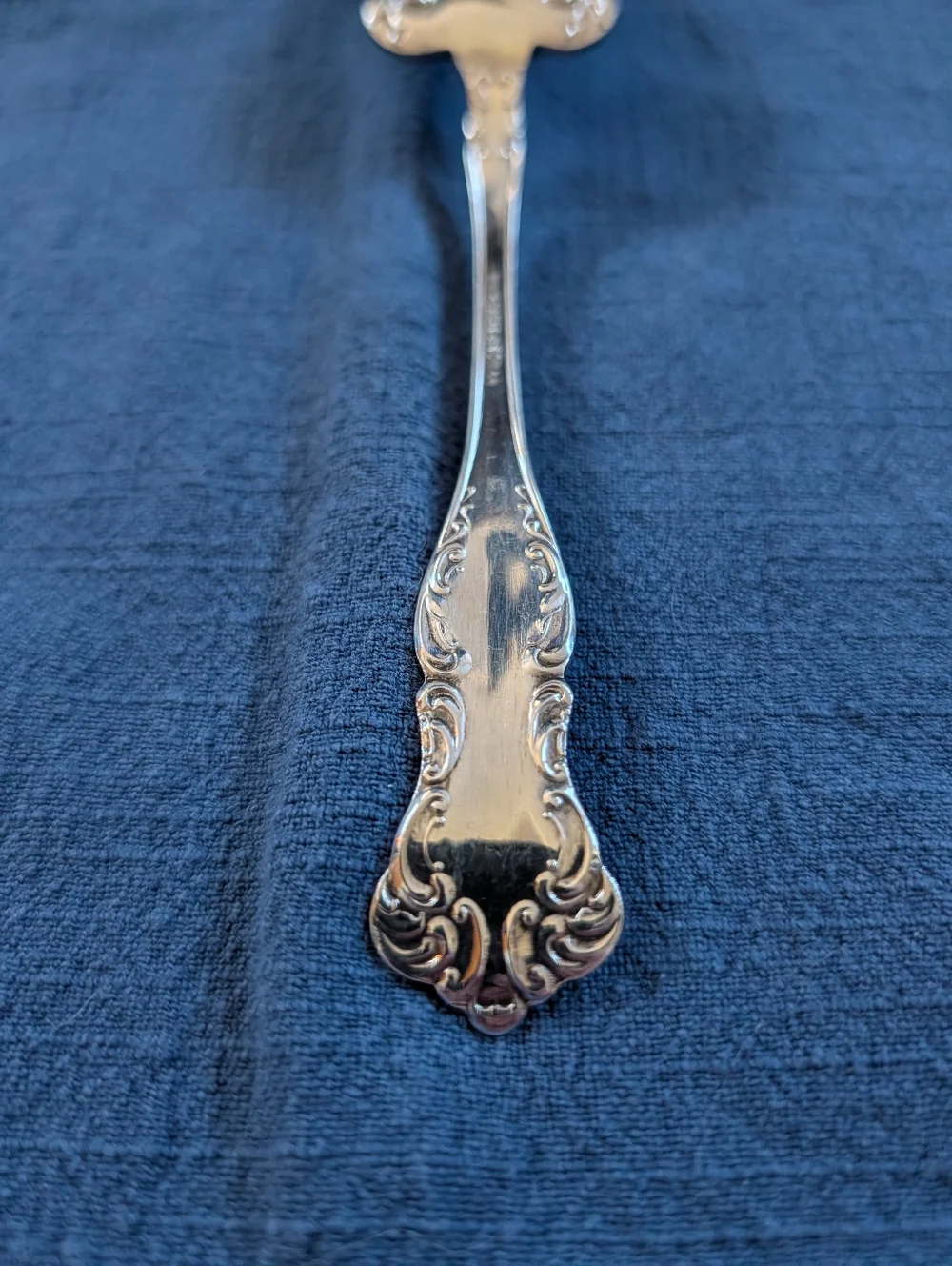 VTG‎ Oxford Silver Plate Meat Serving Fork, WM Rogers & Son AA, Made In USA 7.5
